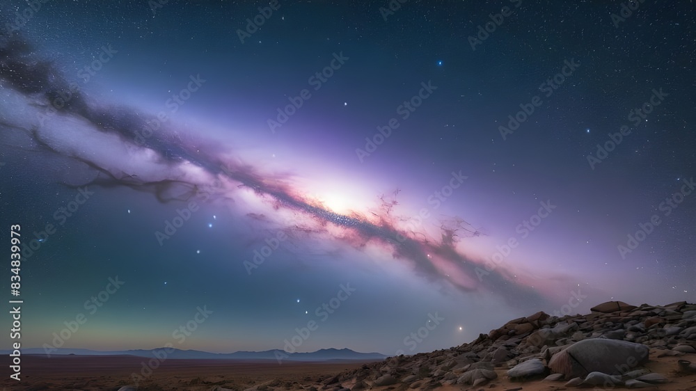 Fototapeta premium The cosmos filled with countless stars