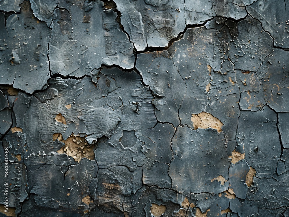 Peeling paint wall and fire hydrant close up Peeling paint wall and fire hydrant close up