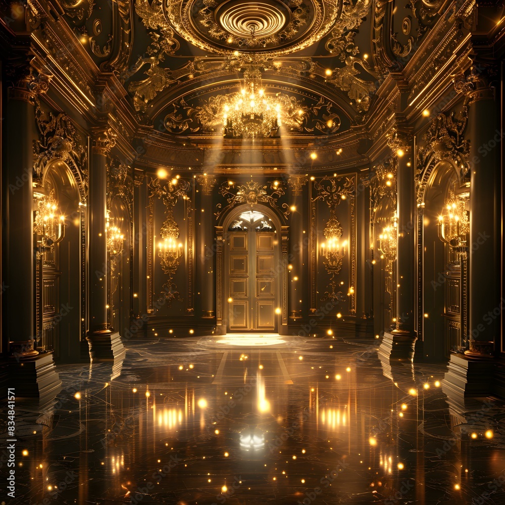 Obraz premium A magnificent golden hall