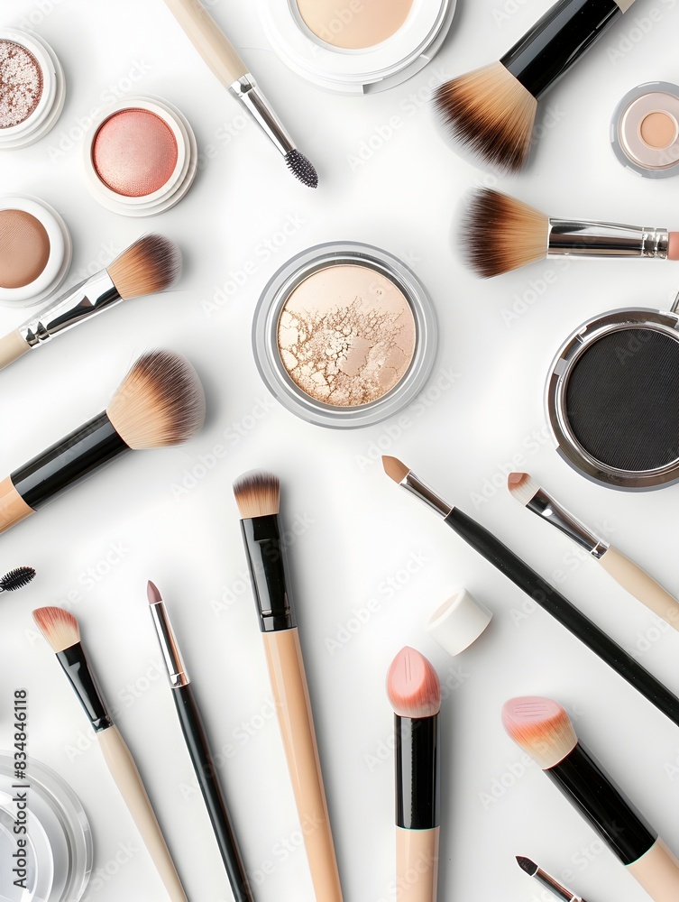 Vibrant Cosmetics Collection An Array of Makeup Products and Tools Vibrant Cosmetics Collection An Array of Makeup Products and Tools