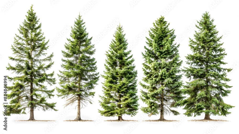 cedar trees five different image