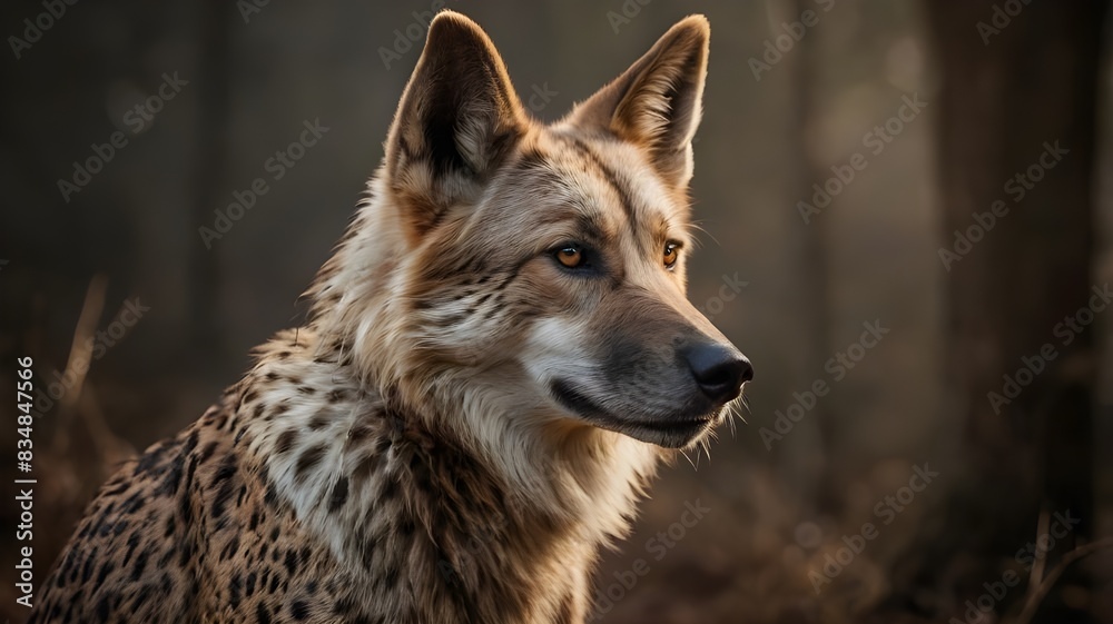 Fototapeta premium portrait of a wolf