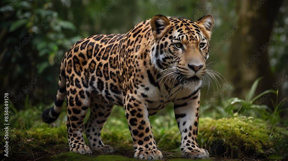 Fototapeta premium close up of a leopard