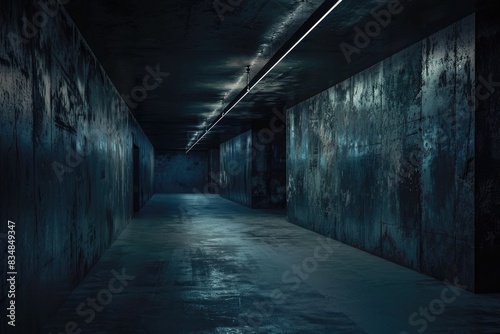 An old factory with dark, empty rooms and hallways © ttonaorh