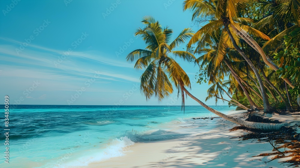 tropical beach palm trees image tropical beach palm trees image