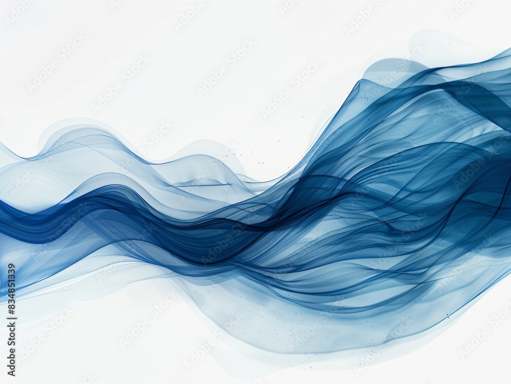 Blue waves white background Blue waves white background