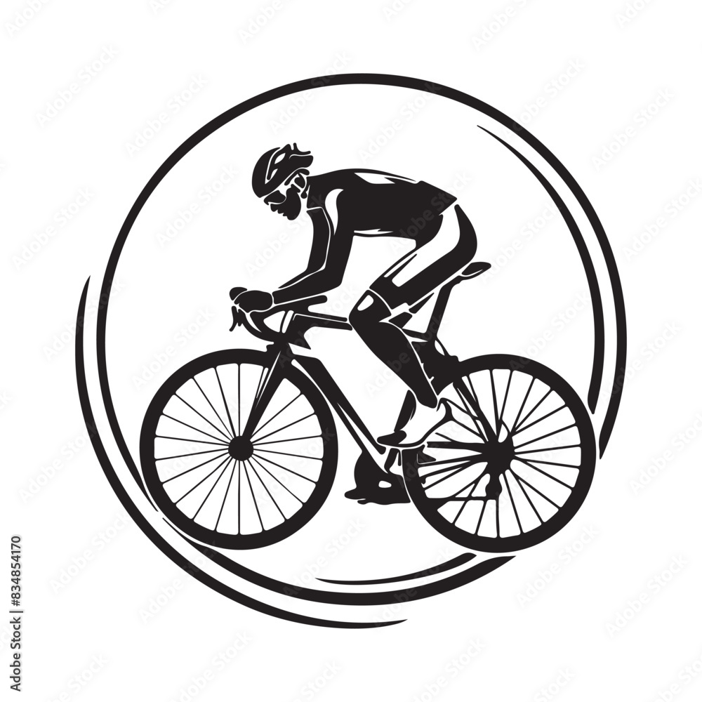 Cycling club logo Stock Vector Images isolated on white background Cycling club logo Stock Vector Images isolated on white background