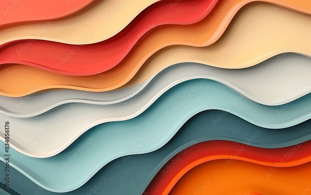 A colorful paper cut out A colorful paper cut out