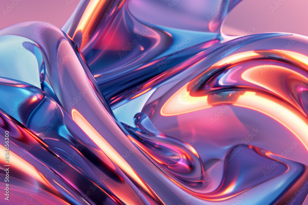 3D-rendered abstract shapes with a sleek, glossy finish and soft shadows. 3D-rendered abstract shapes with a sleek, glossy finish and soft shadows.
