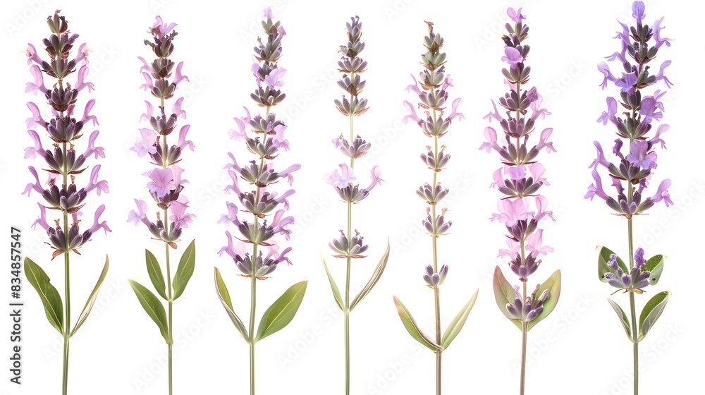 Naklejka premium lavender stems five image