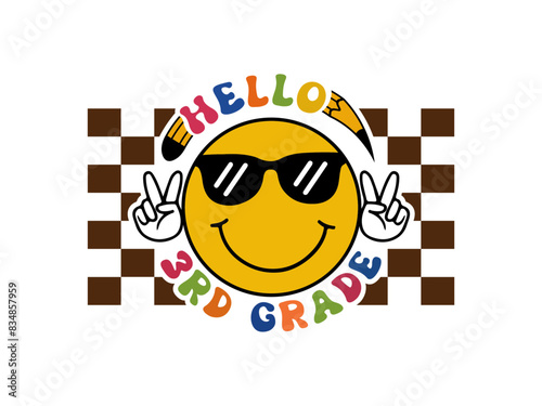 Back To School Groovy Design