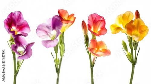 freesias five different pic photo