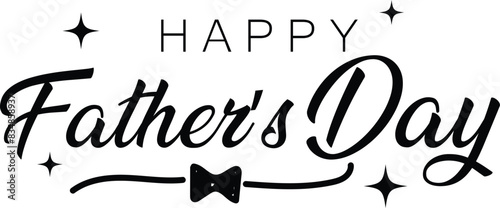 Father's day lettering for Gift card. Vintage Typography, great design for any purposes. Modern calligraphy template. Celebration quote. Handwritten text postcard. eps10