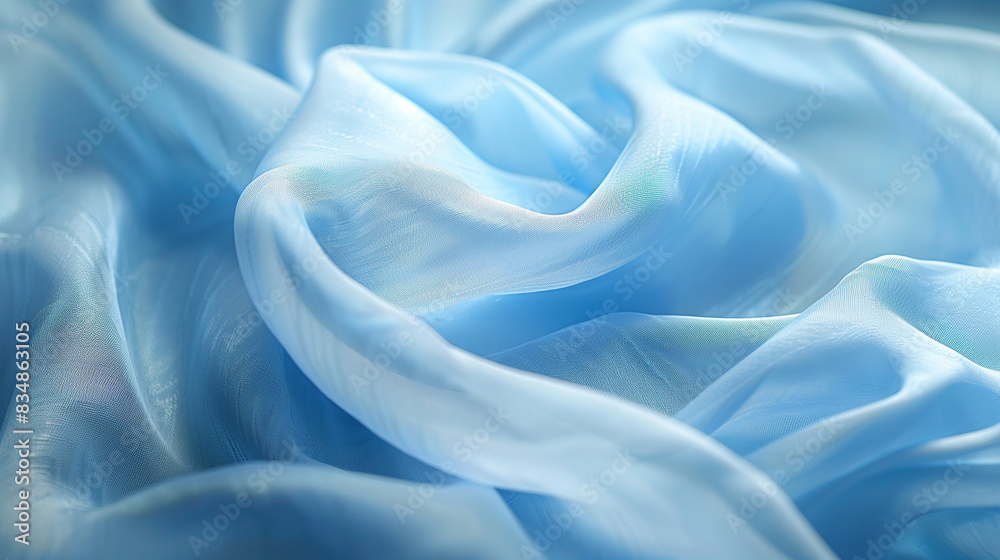 Obraz premium blue satin fabric