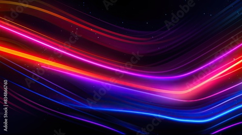 Blue abstract background with spiral circle lines, technology futuristic template