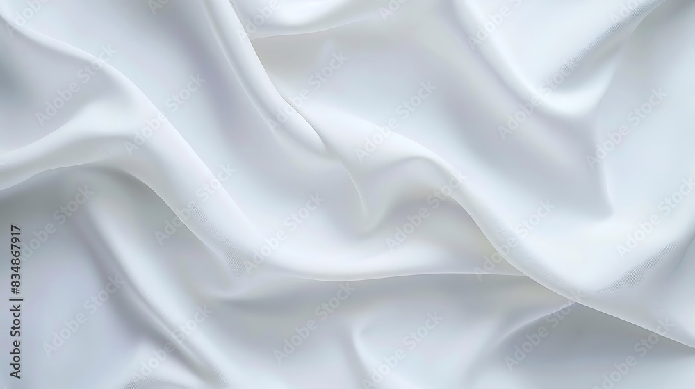 Obraz premium A white curtain with a shadow on the wall