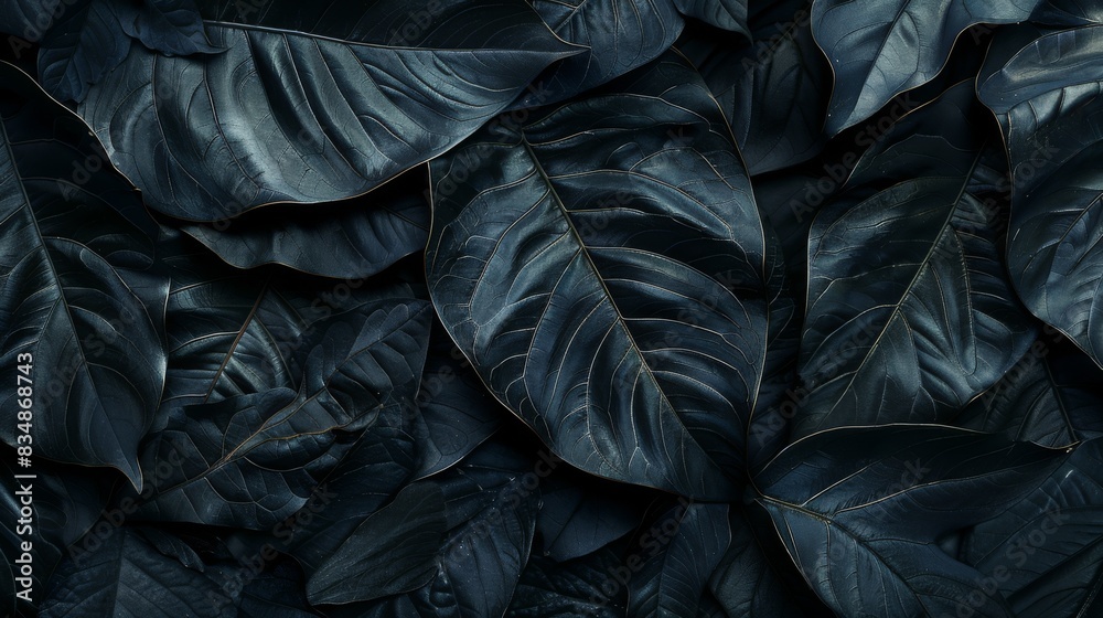 Abstract black leaves texture for tropical backgrounds. Abstract black leaves texture for tropical backgrounds.