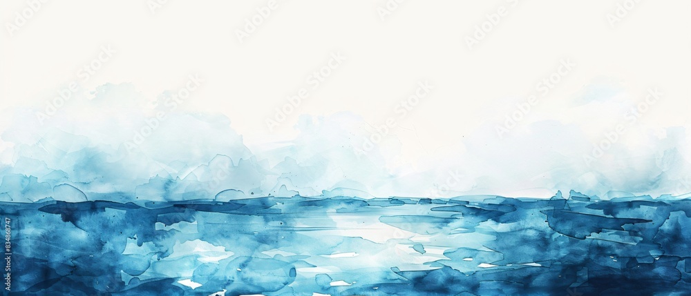Image of a boat in blue sea