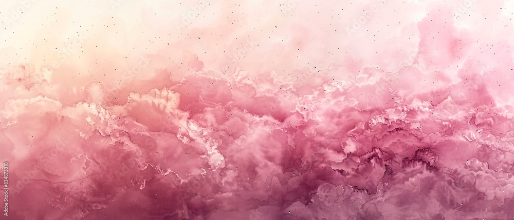 Obraz premium Abstract painting pink white water droplets