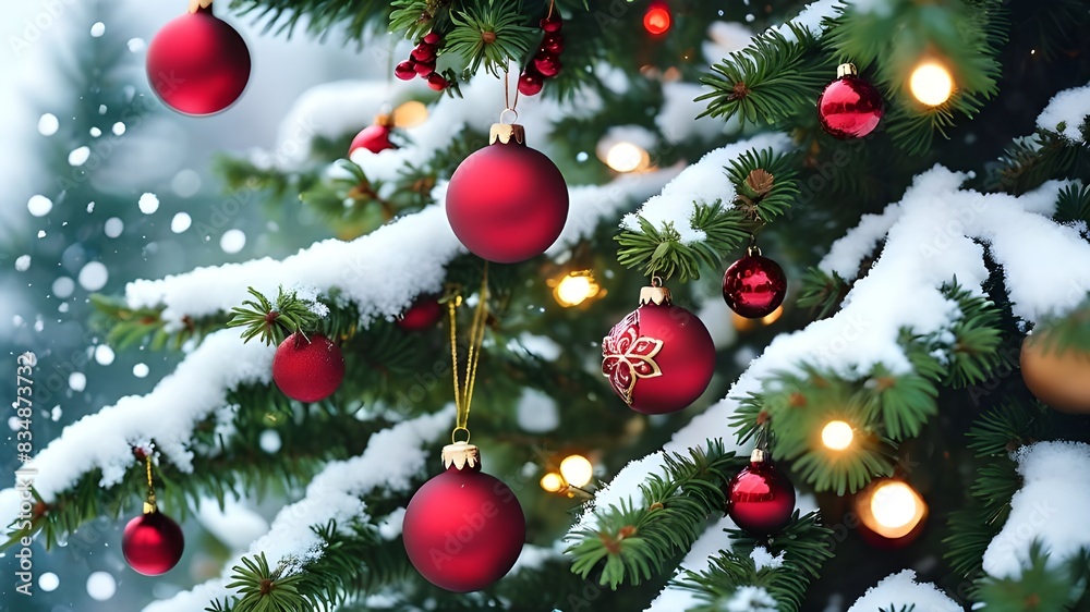 Macro christmas tree background Macro christmas tree background