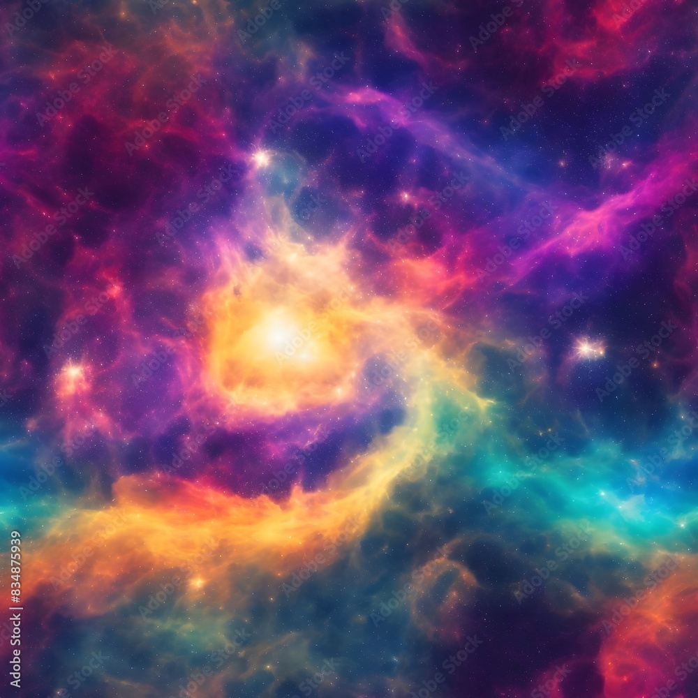 Naklejka premium An electrifying display of abstract colorful lights