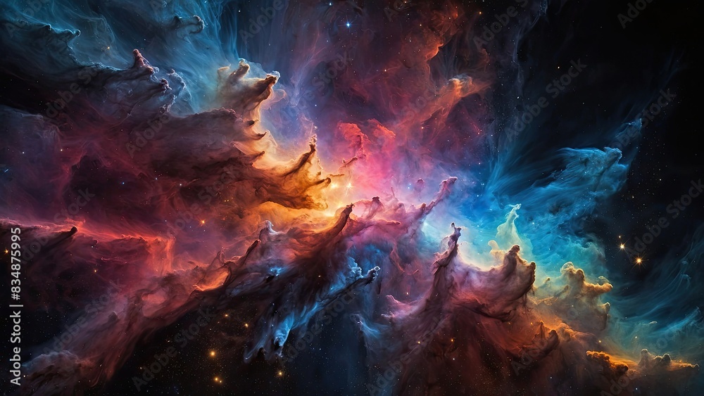 Fototapeta premium Multicolored nebula