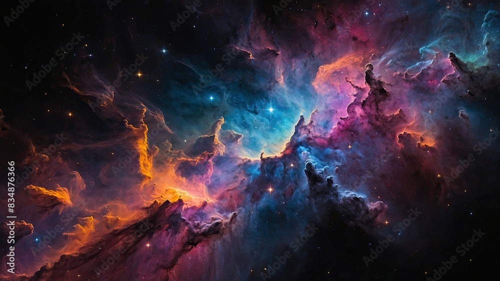 Fototapeta premium Multicolored nebula