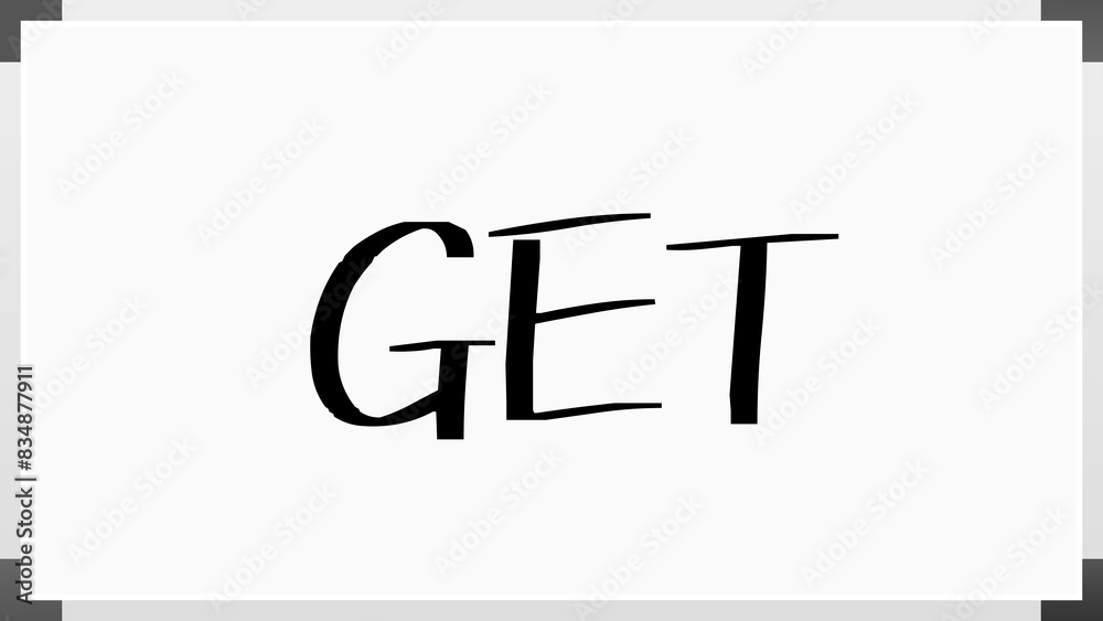 GET のホワイトボード風イラスト GET のホワイトボード風イラスト