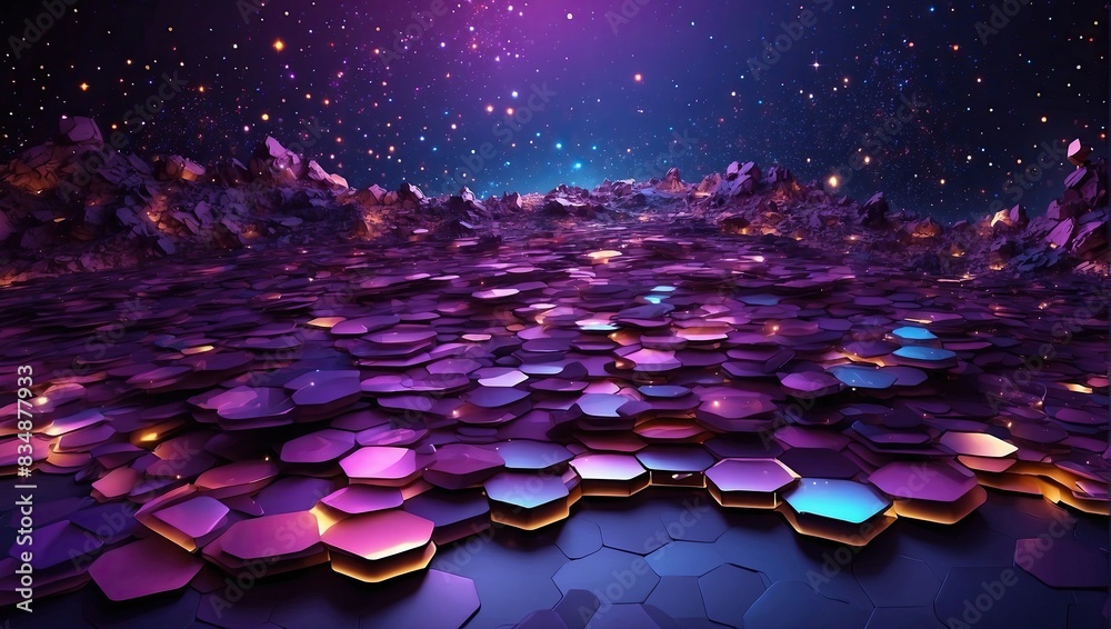 Obraz premium Space Background Abstract