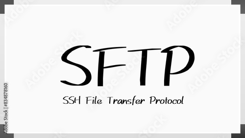 SFTP のホワイトボード風イラスト photo