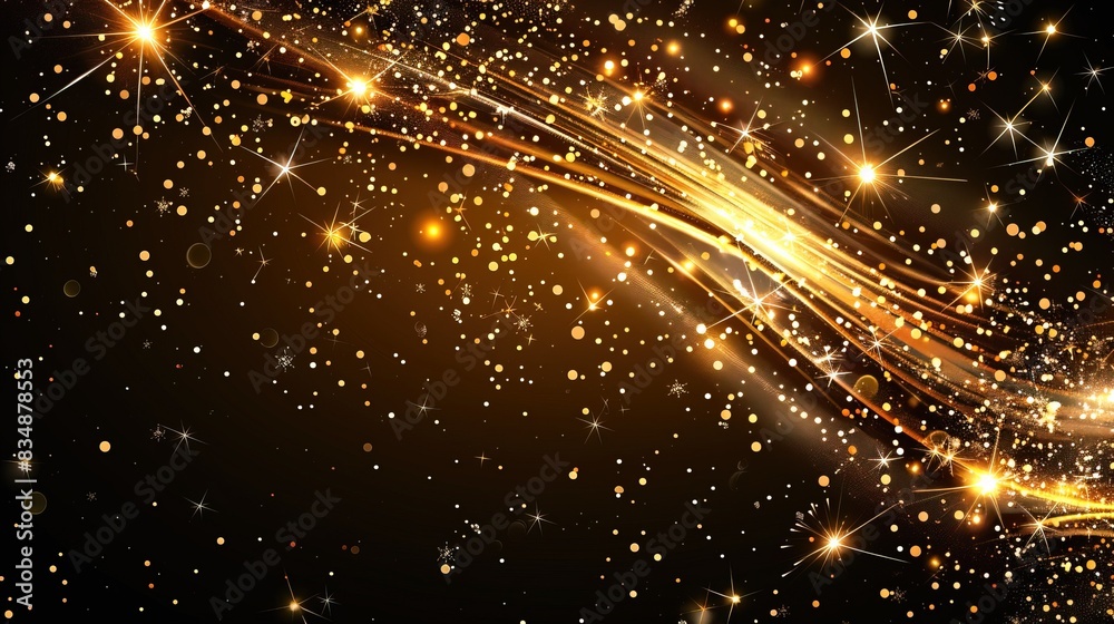 A banner background with fireworks, a festive, new year celebration backdrop