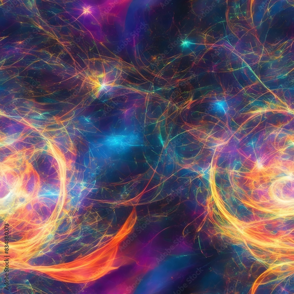 Obraz premium An electrifying display of abstract colorful lights