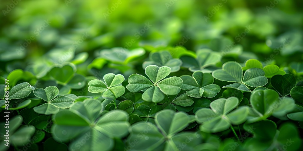 St Patricks Day themed green clover background for festive designs. Concept St Patricks Day, Green Clover, Festive Backgrounds, Holiday Designs St Patricks Day themed green clover background for festive designs. Concept St Patricks Day, Green Clover, Festive Backgrounds, Holiday Designs