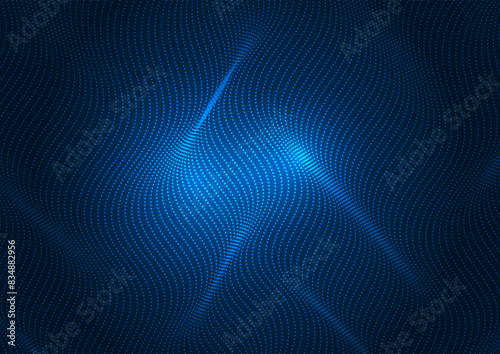 abstract background of flowing futuristic dots