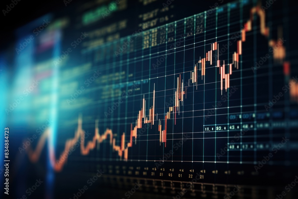 Abstract background of investment and finance.