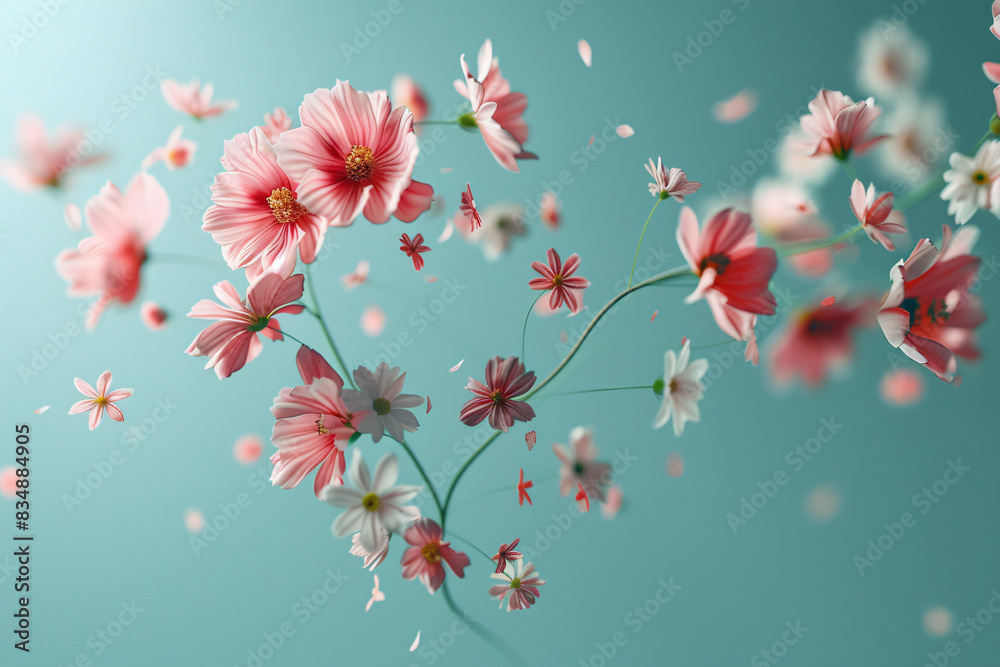 Cherry blossom pattern in spring Cherry blossom pattern in spring