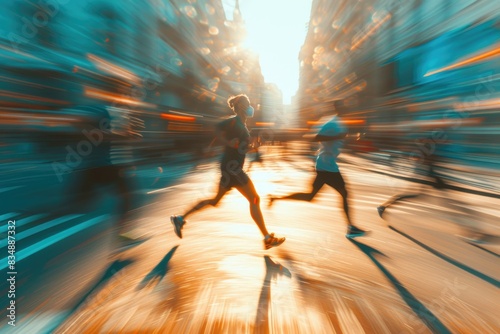 Metropolitan Momentum: Blurry City Joggers