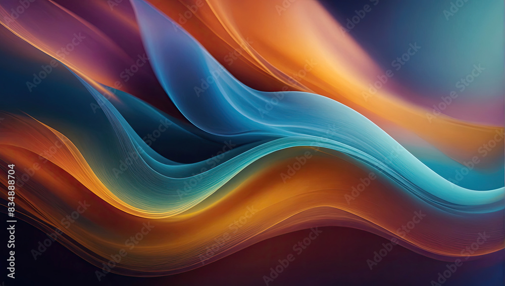 Abstract blurred gradient background colors with dynamic effect