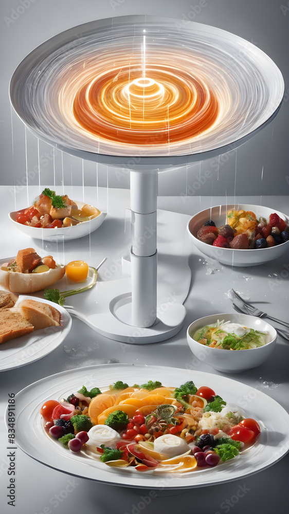 Fantasy Fusion Fare: Creative Atomic Recipe of Food in a Colorful Vortex of Magic Fantasy Fusion Fare: Creative Atomic Recipe of Food in a Colorful Vortex of Magic