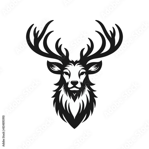 Vector deer head.