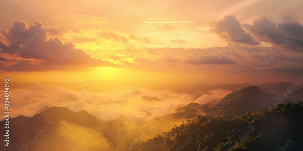 Celestial Awakening: Mountain Majesty Unveiled Celestial Awakening: Mountain Majesty Unveiled