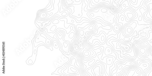 Topography geography landscape Topo contour map on white background  Topographic contour lines. Seamless pattern with lines Topographic map. Geographic mountain relief diagram line wave carve pattern.