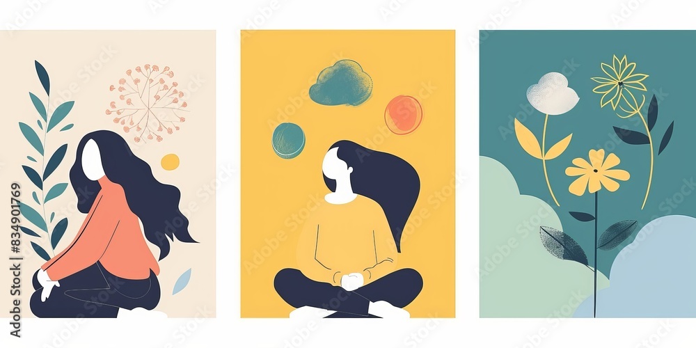 The image is a set of three illustrations The image is a set of three illustrations