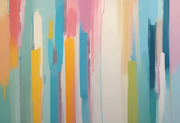Wandcirkels Japandi stijl Moderne Japandi muurkunst zachte pastels  © MINIMAL ART
