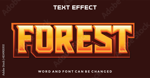 Forest editable text effect