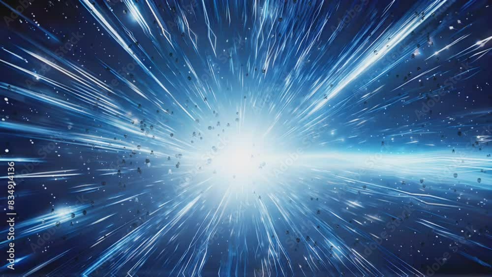 Space background star zoom Hyperspace jump through the stars to a distant space. traveling through star fields flying light speed journey through a wormhole to the end of tunnel in. 3D Illustration