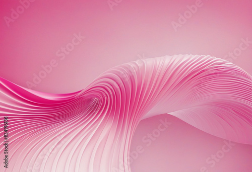 Pink Abstract Wave Design: Futuristic Curves and Smooth Texture Background