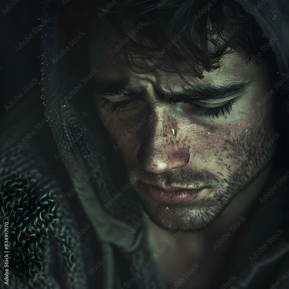 Portrait of a Man with Tears in His Eyes