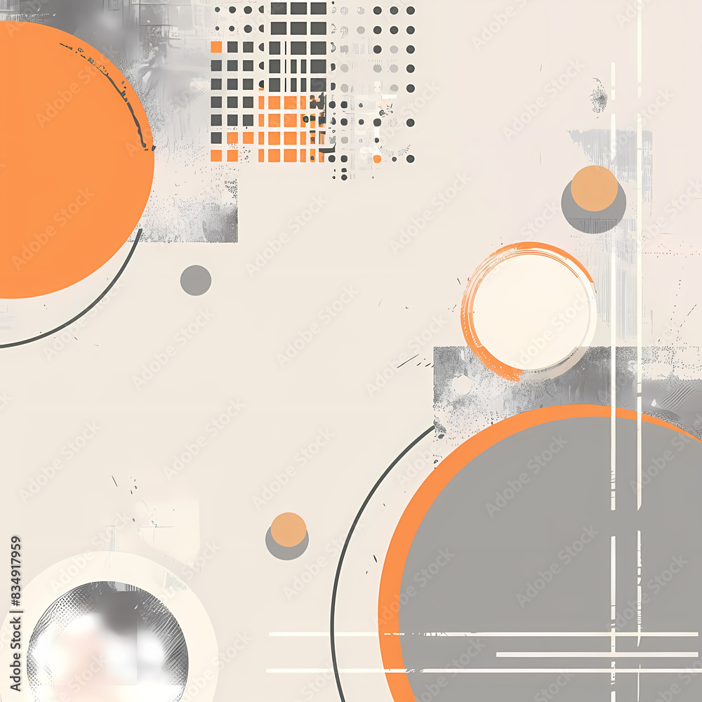 Obraz premium Vibrant Abstract Digital Background – orange and grey Color Blend