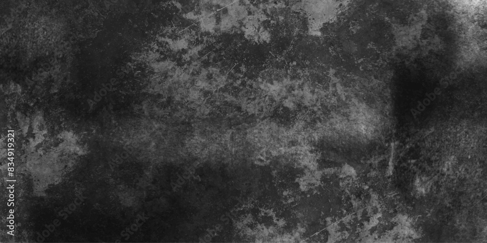Obraz premium Black and white abstract grunge old concrete wall texture stain isolated overlay decorative vintage background.